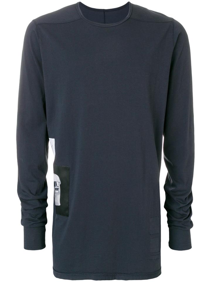 Rick Owens Drkshdw Printed Detail Sweatshirt - Blue