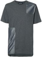Mostly Heard Rarely Seen Patchwork T-shirt, Size: Small, Grey, Cotton/nylon