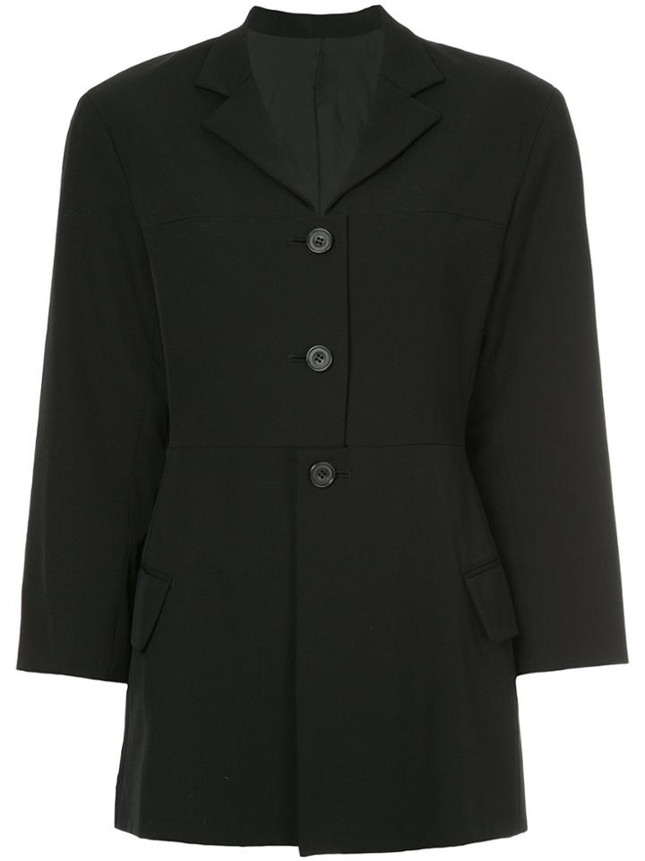 Yohji Yamamoto Vintage Classic Fitted Blazer - Black