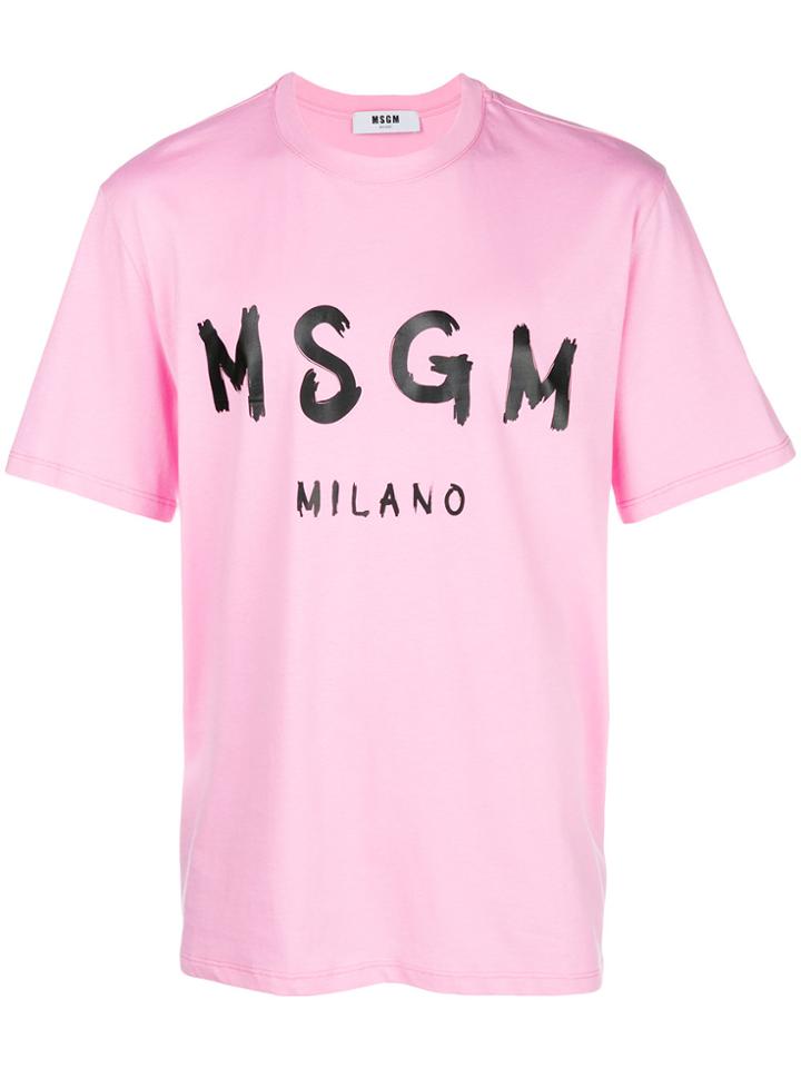 Msgm Plain T-shirt - Pink & Purple