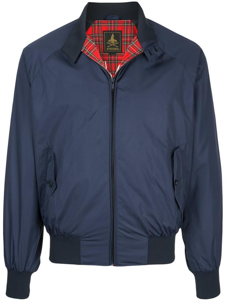 Hysteric Glamour Stand-up Collar Bomber Jacket - Blue