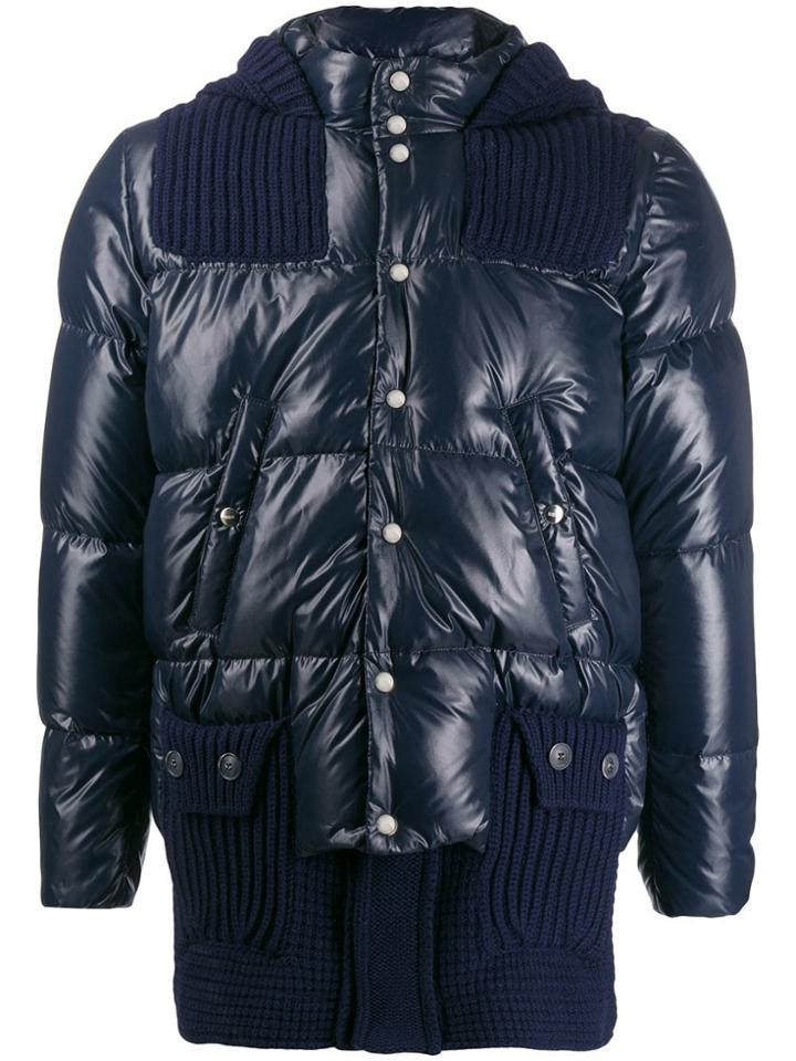 Bark Padded Hooded Jacket - Blue