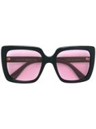 Gucci Eyewear Large Square Sunglasses - Black