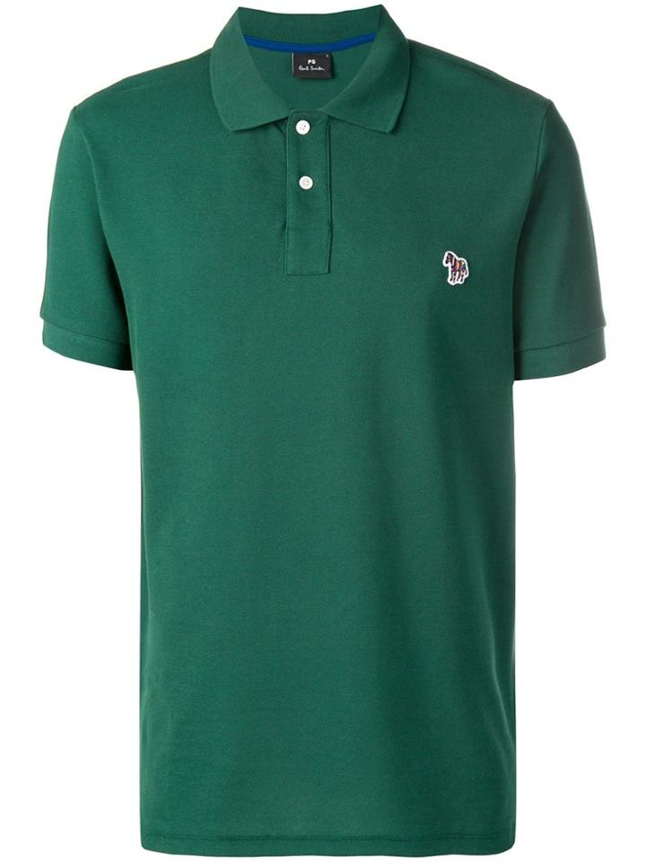 Ps By Paul Smith Logo Short-sleeve Polo Top - Green