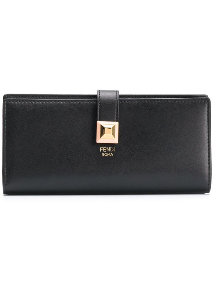 Fendi Long Continental Wallet - Black