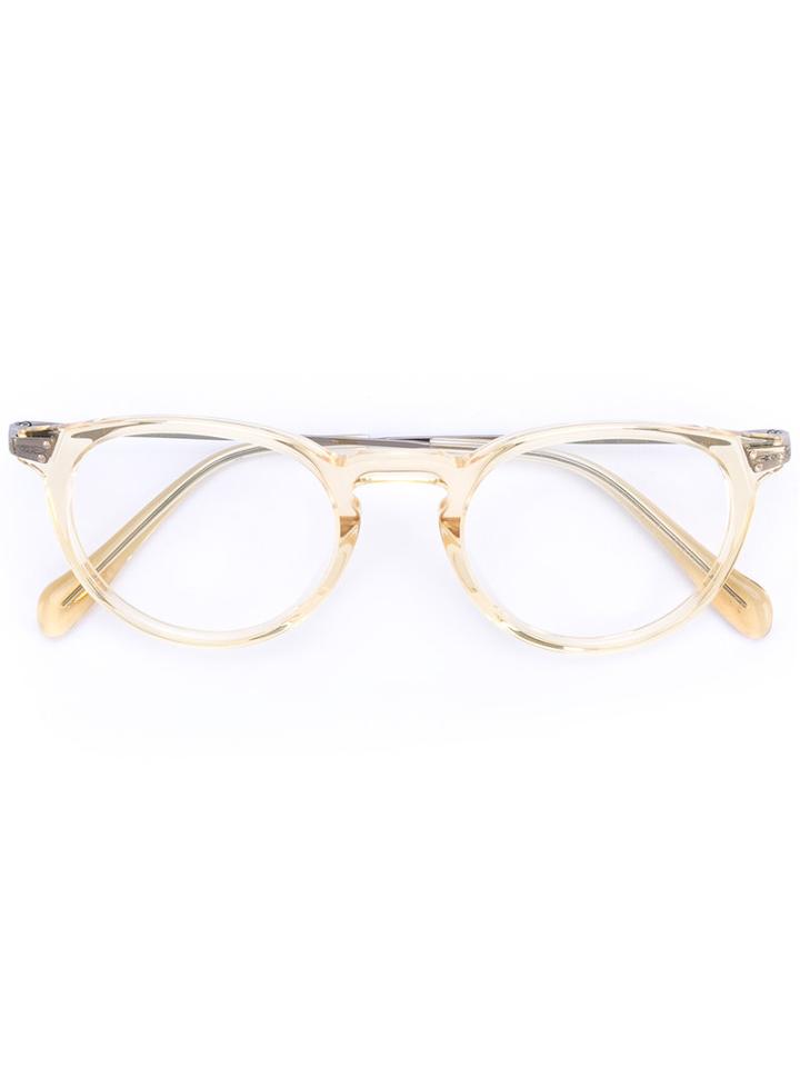 Oliver Peoples - Lummis Glasses - Unisex - Acetate/metal - 47, Nude/neutrals, Acetate/metal