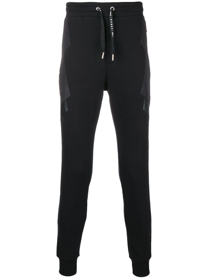Les Hommes Urban Panelled Crewneck Sweatshirt - Black