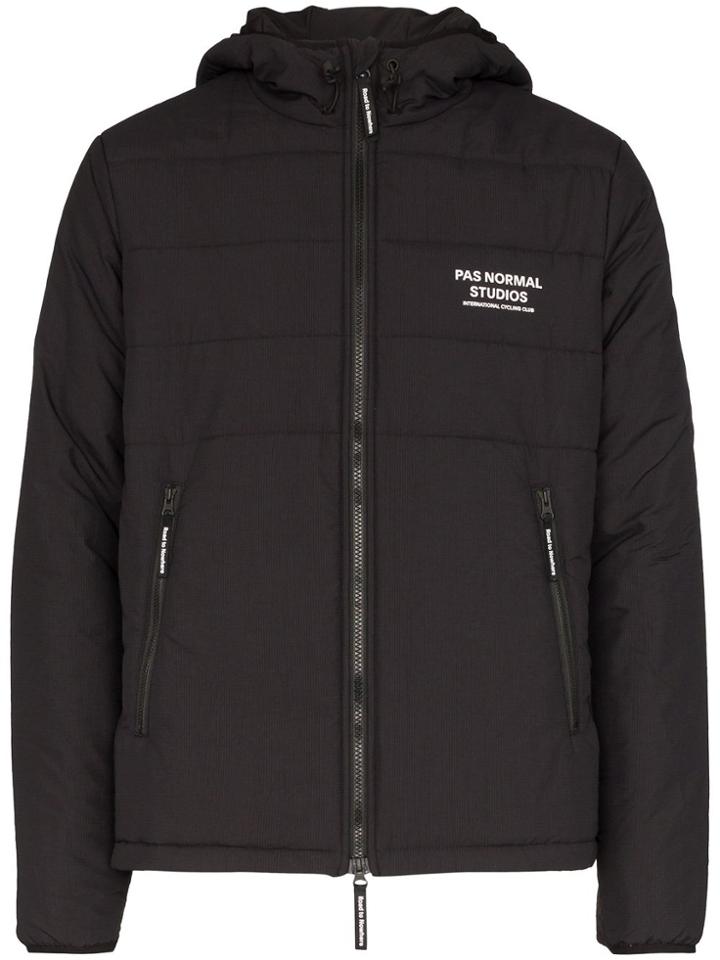 Pas Normal Studios Off-race Hooded Thermal Jacket - Black