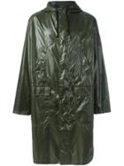 Msgm Logo Raincoat - Green