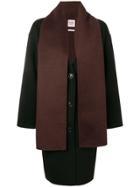 Hermès Vintage Detachable Scarf Coat - Black