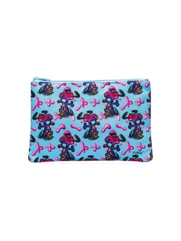 Private Label Blue Snoopy Graphic Print Pouch