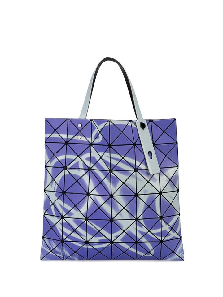 Bao Bao Issey Miyake Neon Spray Style Tote - Purple