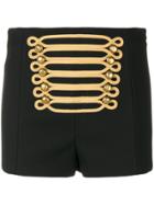 Red Valentino Fitted Military Shorts - Black