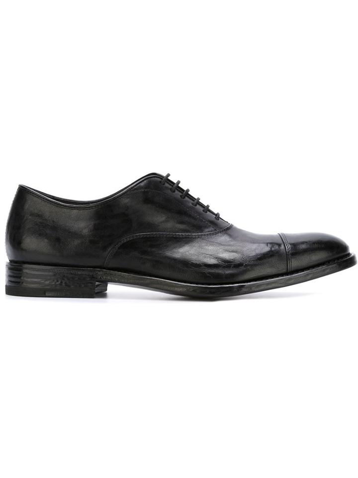 Henderson Baracco Classic Oxford Shoes, Men's, Size: 43, Black, Calf Leather/leather