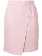Guild Prime - Wrap Front Skirt - Women - Polyester/triacetate - 34, Pink/purple, Polyester/triacetate