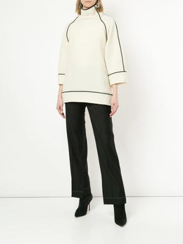 Gauchère Halter Neck Sweatshirt - White