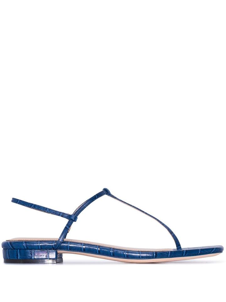 Studio Amelia T-bar Thong Strap Sandals - Blue