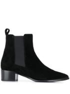 Aeyde Lou Suede Ankle Boots - Black