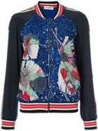 Leonard Embellished Bomber Jacket - Black