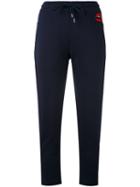 Markus Lupfer - Lara Lip Sweat Pants - Women - Cotton - M, Blue, Cotton
