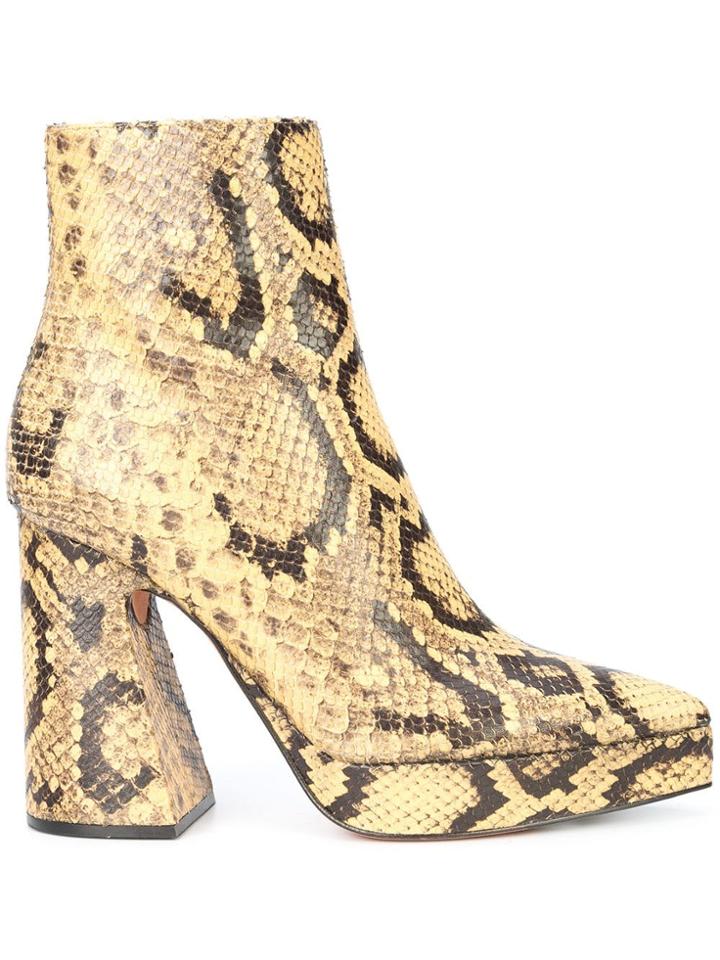Proenza Schouler Platform Boots - Yellow & Orange