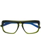 Marni Eyewear Oversized Square Glasses - Green