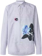 Paul Smith Floral Print Longsleeved Shirt - Blue