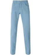 Eleventy Tapered Trousers, Men's, Size: 29, Blue, Cotton/spandex/elastane