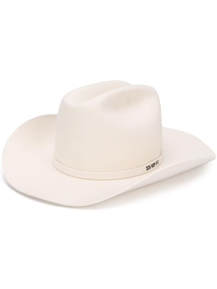 Calvin Klein 205w39nyc Wide Brim Hat - White