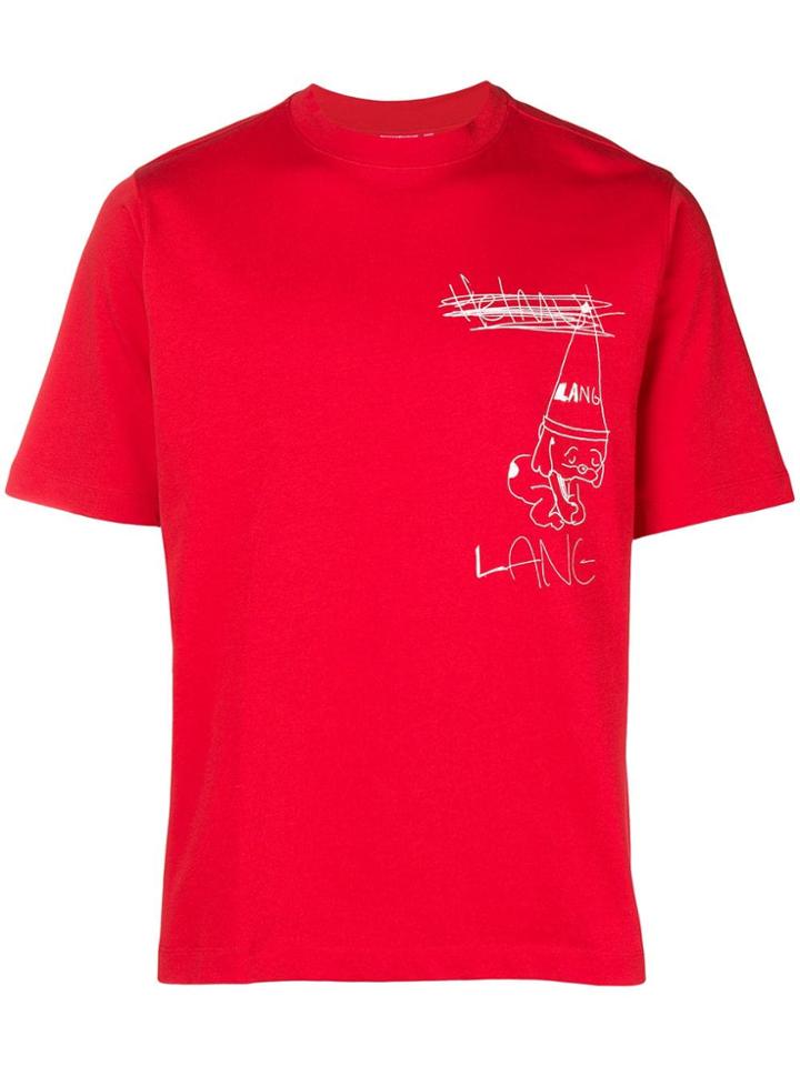 Helmut Lang Lang T-shirt - Red