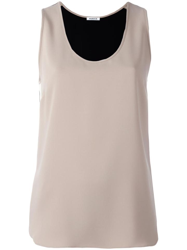 P.a.r.o.s.h. Asymmetric Sleeveless Top - Multicolour