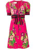 Gucci Floral Print Dress - Pink