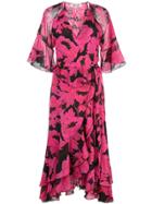Diane Von Furstenberg Zion Ruffled Wrap Dress - Pink