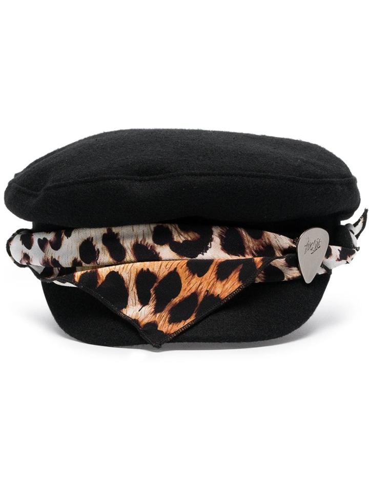 Rockins Rckns Hat W Scrf Leprd Exclsve - Black