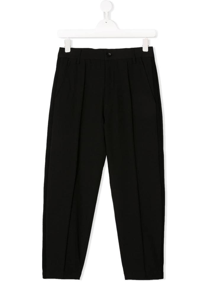 Diesel Kids Classic Pleated Trousers - Black