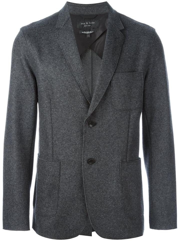 Rag & Bone 'woodall' Blazer, Men's, Size: 40, Grey, Nylon/wool