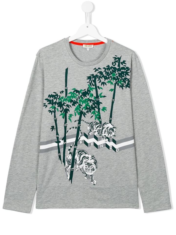 Kenzo Kids 'jungle Tiger' Print T-shirt