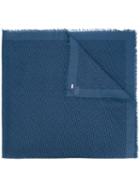 Dior Homme Woven Style Scarf, Men's, Blue, Cotton