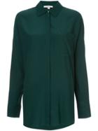 Layeur Concealed Front Shirt - Green