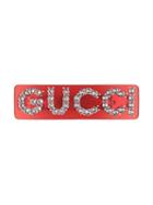 Gucci Crystal Gucci Single Hair Barrette - Red