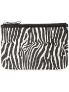 Pierre Hardy Zebra Printed Clutch - Black