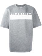 Helmut Lang Logo Print T-shirt - Grey