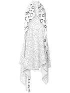 Ssheena Polk-dot Print Halterneck Dress - White