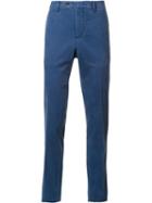 Pt01 Oxford Weave Trousers, Men's, Size: 58, Blue, Cotton