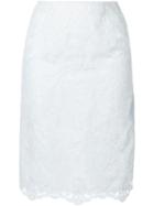 Cityshop Lace Pencil Skirt, Women's, Size: 38, White, Nylon/cupro