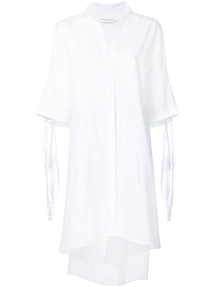 Co-mun Shirt Coat, Women's, Size: 38, White, Cotton