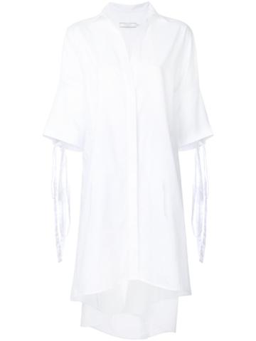 Co-mun Shirt Coat, Women's, Size: 38, White, Cotton