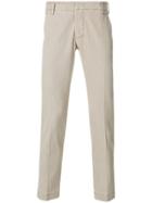 Entre Amis Slim-fit Trousers - Nude & Neutrals