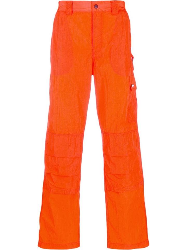 Msgm Fluorescent Cargo Trousers - Orange