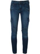 Hudson 'colby' Biker Style Skinny Jeans, Women's, Size: 25, Blue, Cotton/polyurethane